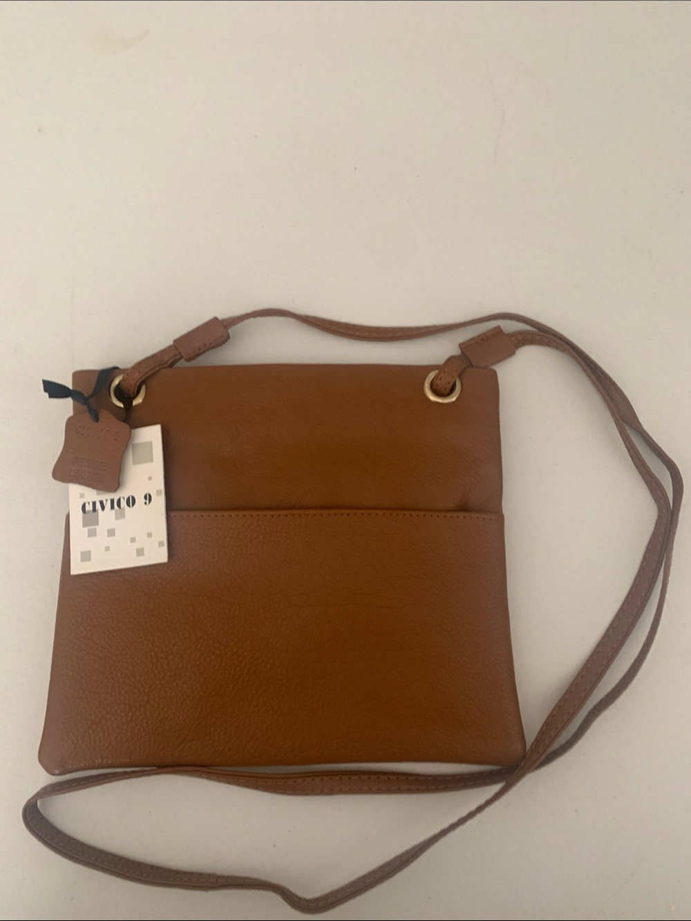 Civico 9 Leather Crossbody Bag